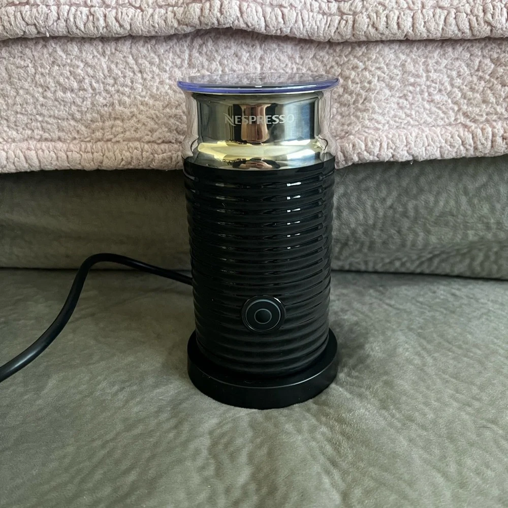 Nespresso Black and Silver Milk Frother